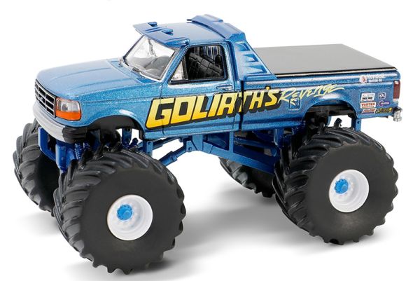 GREEN49150-F - FORD F-250 1992 Monster Truck - GOLIATH'S REVENGE de la serie KINGS OF CRUNCH en blister - 1