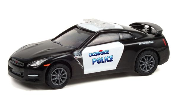 GREEN42960-D - NISSAN GT-R 2015 Police Oceanside en blister - 1