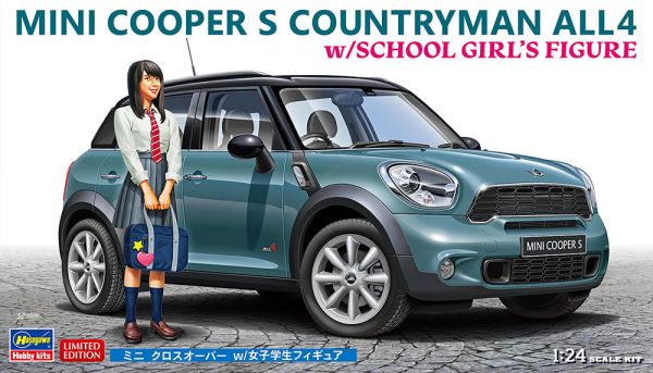 HAW52359 - MINI COOPER Countryman ALL4 con figura de colegiala para montar y pintar - 1