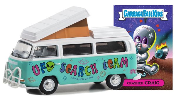 GREEN54090-B - VOLKSWAGEN Tipo 2 Campmobile 1968 Azul de la serie GARBAGE PAIL KIDS en blister - 1