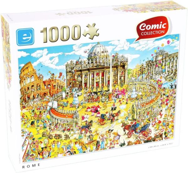 KING56016 - Puzzle 1000 piezas Colección Cómic Roma - 1