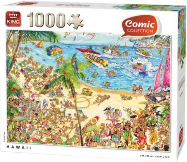 KING56017 - Puzzle Colección Cómic Hawai - 1000 piezas - 1