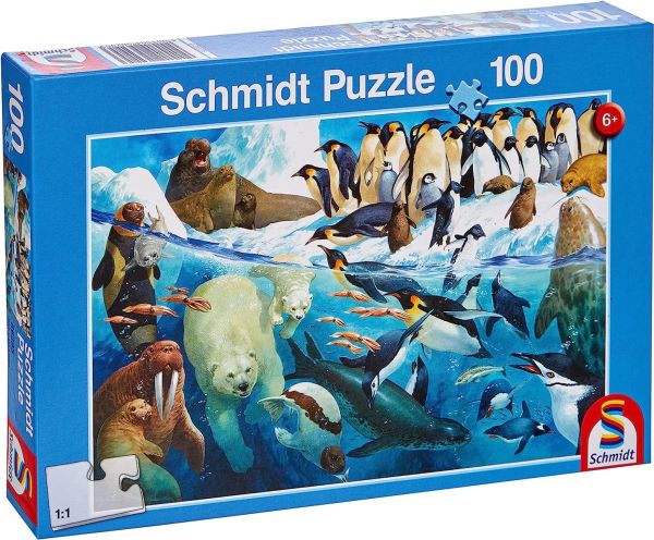 SCM56295 - Puzzle de 100 piezas Animales del Círculo Polar Ártico - 1