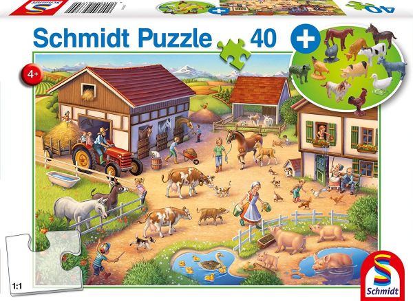 SCM56379 - Puzzle de 40 piezas Granja feliz con animales - 1