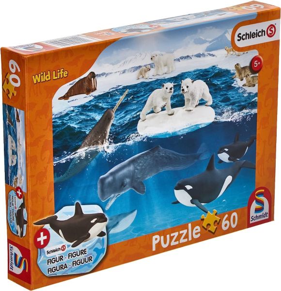 SCM56405 - Puzzle de 60 piezas En el Ártico SCHLEICH - 1