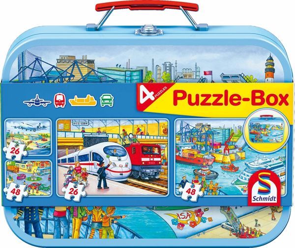 SCM56508 - 4 Puzzles 26 y 48 piezas Medios de transporte - 1