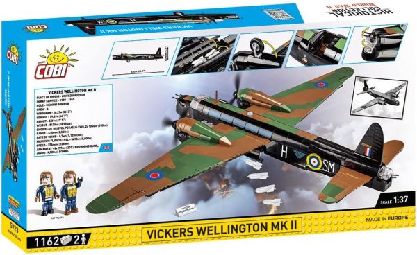 COB5723 - Avión militar Vickers Wellington MK.II - 1162 piezas - 1