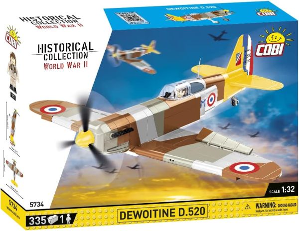 COB5734 - Avión militar DEWOITINE D.520 – 335 piezas - 1