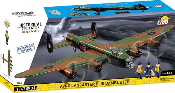 COB5758 - Avión militar Avro Lancaster B. III Dambuster - Edición Exclusiva - 1747 Piezas - 1