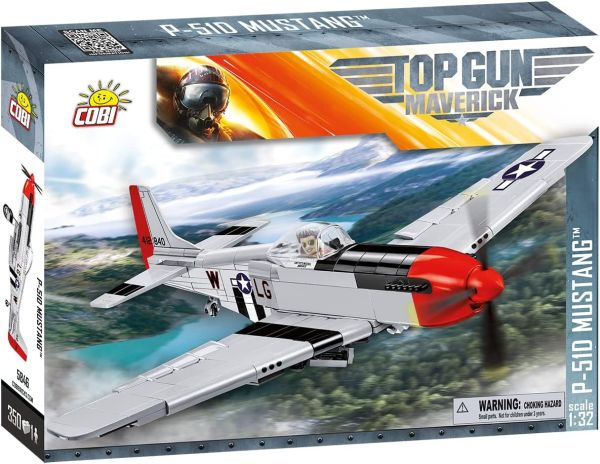 COB5846 - Avión militar TOP GUN MUSTANG P-51D – 340 piezas - 1