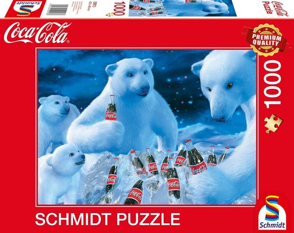 SCM59913 - Puzzle de 1000 piezas Oso Polar COCA COLA - 1