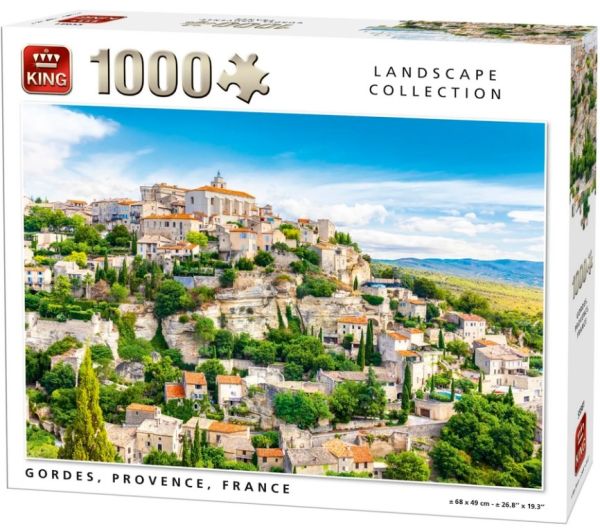 KING55981 - Puzzle 1000 Piezas Gordes Provence en Francia - 1