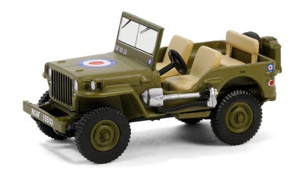 GREEN61040-B - JEEP Willys MB 1942 British Army Command Car de la serie BATTALION 64 en blister - 1