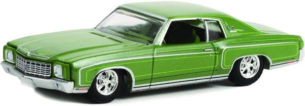 GREEN63030-D - CHEVROLET Monte Carlo 1970 California Lowriders verde metalizado se vende bajo blister - 1