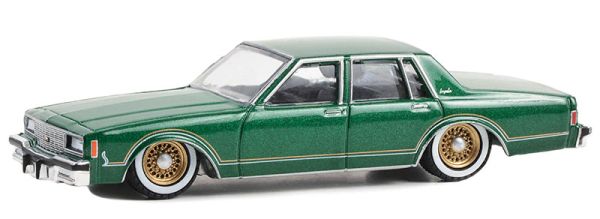 GREEN63050-F - CHEVROLET Impala verde 1985 CALIFORNIA LOWRIDERS en blister - 1