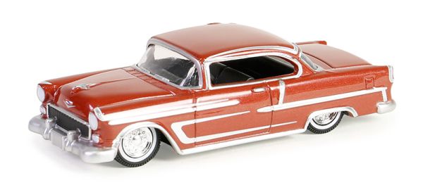 GREEN63060-B - CHEVROLET Bel Air 1955 rojo CALIFORNIA LOWRIDERS en blister - 1