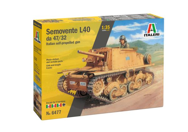 ITA6477 - Semovente L40 da 47/32 para montar y pintar - 1