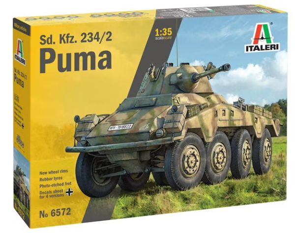 ITA6572 - Tanque Kfz.234/2 Puma para ensamblar y pintar - 1