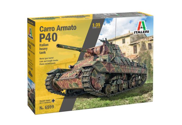 ITA6599 - Carro Armato P40 tanque militar para montar y pintar - 1