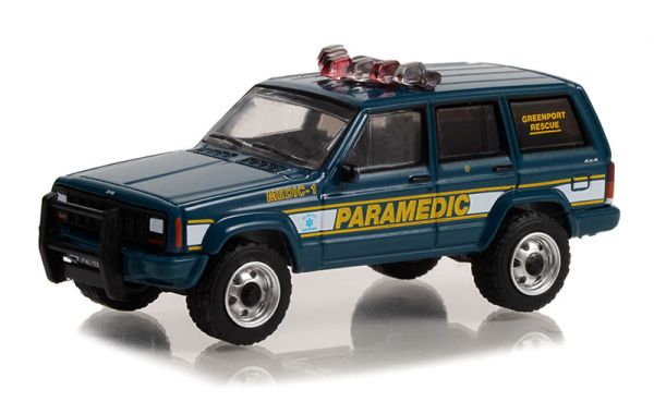 GREEN67040-B - 1998 JEEP Cherokee New York Rescue Squad FIRST RESPONDERS blister pack - 1