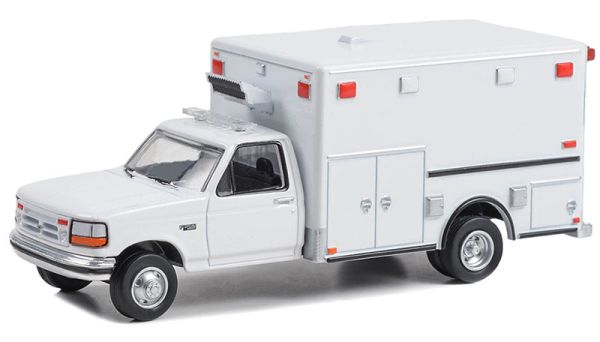 GREEN67061 - FORD F-350 Ambualnce 1992 Blanco en blister - 1