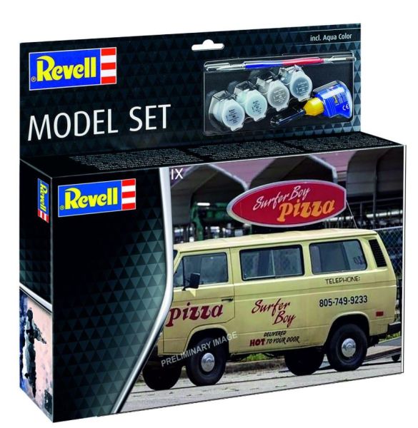 REV67725 - JUEGO DE MODELOS - VOLKSWAGEN Tipo 3 Surfer Boy STRANGER THINGS con pintura para montar - 1