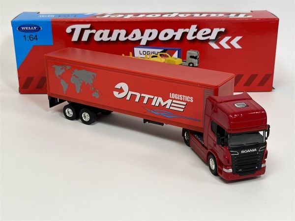 WEL68021 - SCANIA V8 R730 4x2 con remolque de 2 ejes ONTIME Logistique - 1