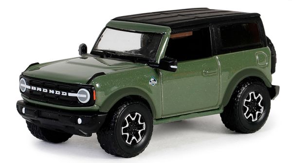 GREEN68050-E - FORD bronco outer Banks 2023 verde de la serie SHOWROOM FLOOR en blister - 1