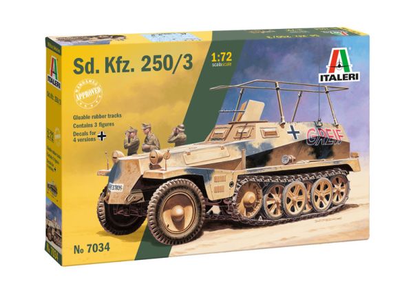 ITA7034 - Vehículo militar Sd.Kfz. 250/3 para montar y pintar - 1