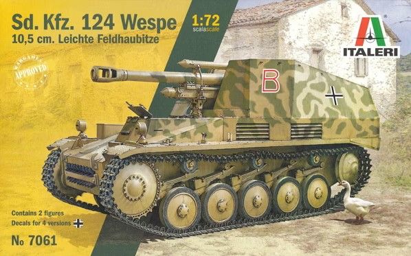 ITA7061 - Obús ligero de campaña Sd.Kfz.124 para montar y pintar - 1