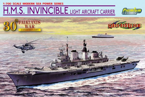 DRA7128 - Portaaviones ligero HMS Invincible para montar y pintar - 1