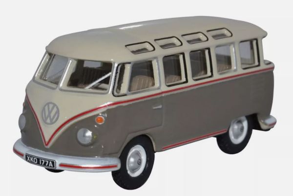 OXF76VWS009 - VOLKSWAGEN Tipo 1 Samba bus Gris ratón y blanco - 1