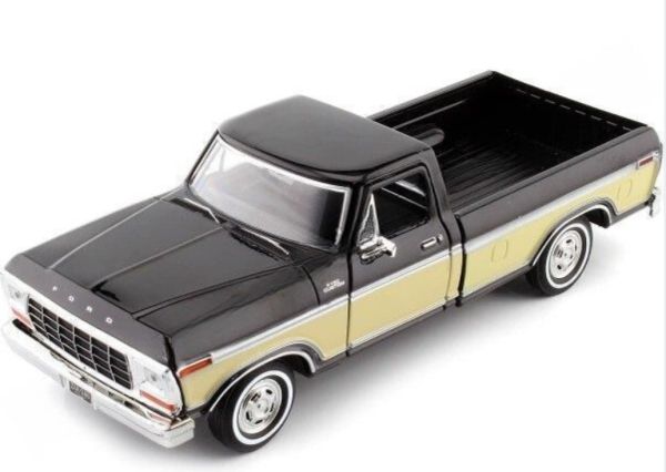 MMX79346NOIR - FORD F-150 Custom 1979 negro y beige - 1