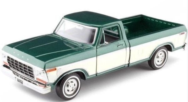 MMX79346VERT - FORD F-150 Custom 1979 Verde y beige - 1