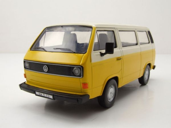 MMX79376JAUNE - Autobús VOLKSWAGEN Tipo 2 T3 amarillo y beige - 1