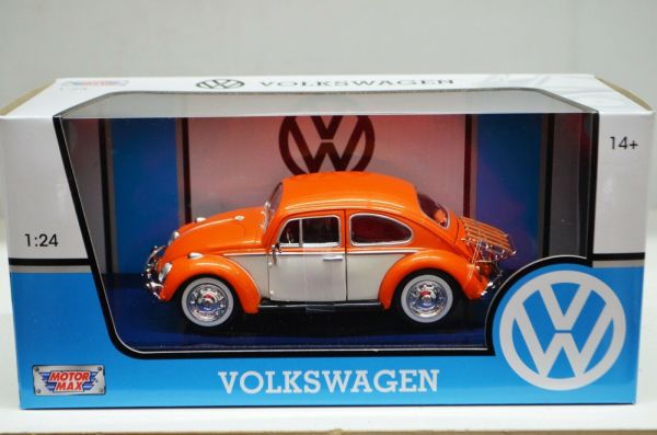 MMX79558OR - VOLKSWAGEN Beetle con portaequipajes naranja y beige - 1