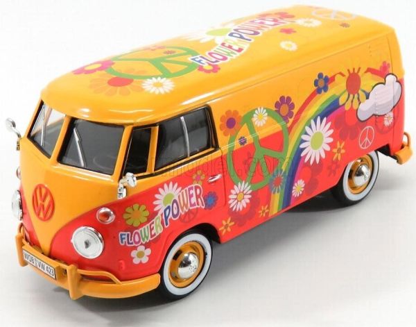 MMX79563ORANGE - Furgoneta VOLKSWAGEN Tipo 2 T1 Flower Power naranja - 1