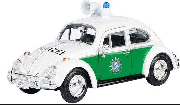 MMX79588 - VOLKSWAGEN Beetle Polizei Blanco y Verde - 1