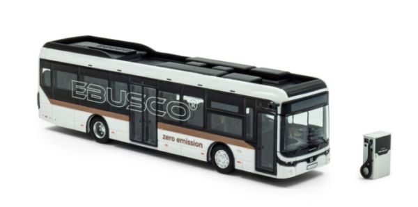 HOL8-1236 - Autobús EBUSCO 2.2 promo con su estación de carga Blanco - 1