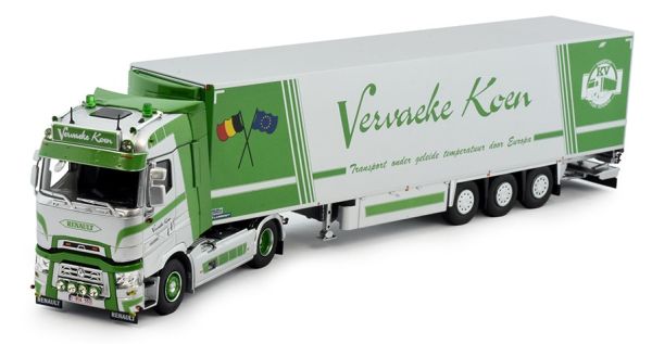 TEK82142 - RENAULT T High 4x2 con rimorchio frigorifero 3 assi VERVAEKE KOEN - 1