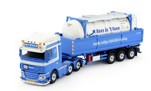 TEK82249 - DAF XF SC 6x4 con remolque cisterna de 3 ejes KEES IN 'T VEEN - 1