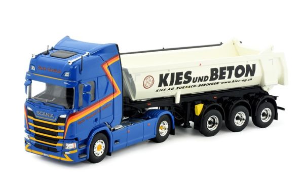 TEK82733 - SCANIA R HIGHLINE SAXER 4x2 con volquete de 3 ejes KIES AG - 1