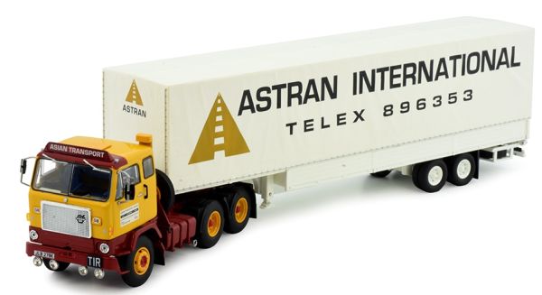 TEK83386 - VOLVO F88 6x4 con remolque de lona 2 ejes ASTRAN - 1