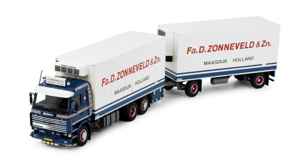 TEK85124 - SCANIA 143 6x2 camión recto refrigerado con remolque de 1+1 ejes D.ZONNEVELD - 1