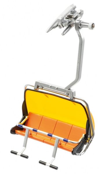 JC87100 - Telesilla de 4 plazas con Bubble naranja - 1