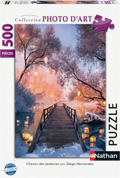 NAT872824 - Puzzle 500 piezas Chemin des lanternes de Diego HERNANDEZ - 1