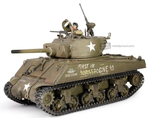 MP912136A - Tanque Medio Americano SHERMAN M4A3E2 75 - Jumbo Cobra King - 1º en Bastogne - 4ª División de George Smith - 3er Ejército - Área de Bastogne - Diciembre de 1944 - 1