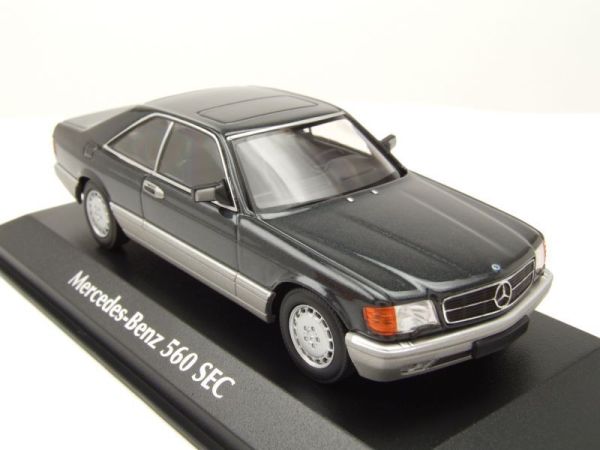 MXC940035121 - 1986 MERCEDES 560 SEC C126 Negro metálico - 1