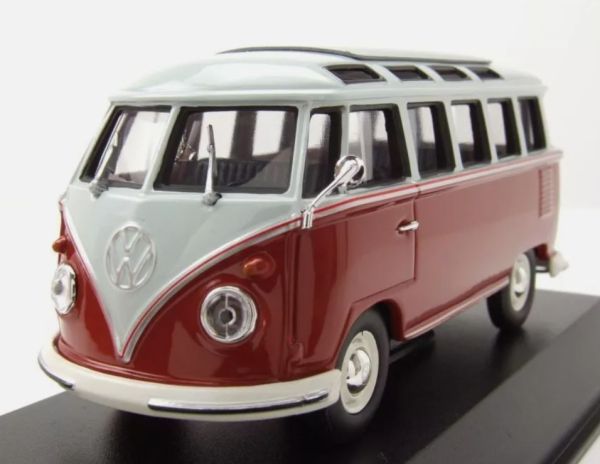 MXC940052301 - 1961 VOLKSWAGEN Tipo 1 Samba Bus gris y rojo - 1