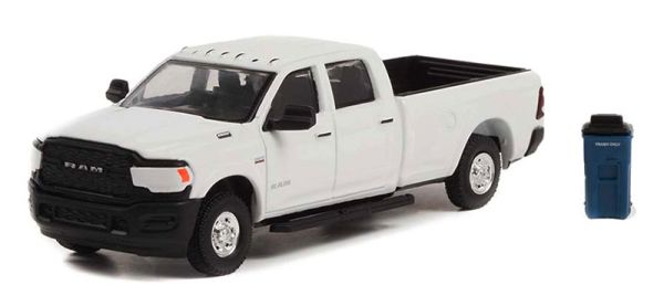 GREEN97130-F - DODGE Ram 2500 Tradesman 2021 con cubo de basura de la serie THE HOBBY SHOP en blister - 1